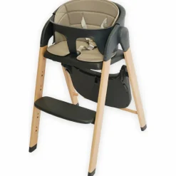 New Chaise haute évolutive Grow With Me gris Chaise Haute