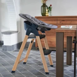 New Chaise haute évolutive Grow With Me gris Chaise Haute