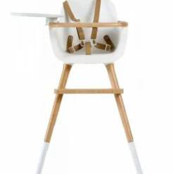 Chaise haute évolutive Ovo Luxe one avec harnais beige Chaise Haute
