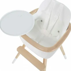 Chaise haute évolutive Ovo Luxe one avec harnais beige Chaise Haute