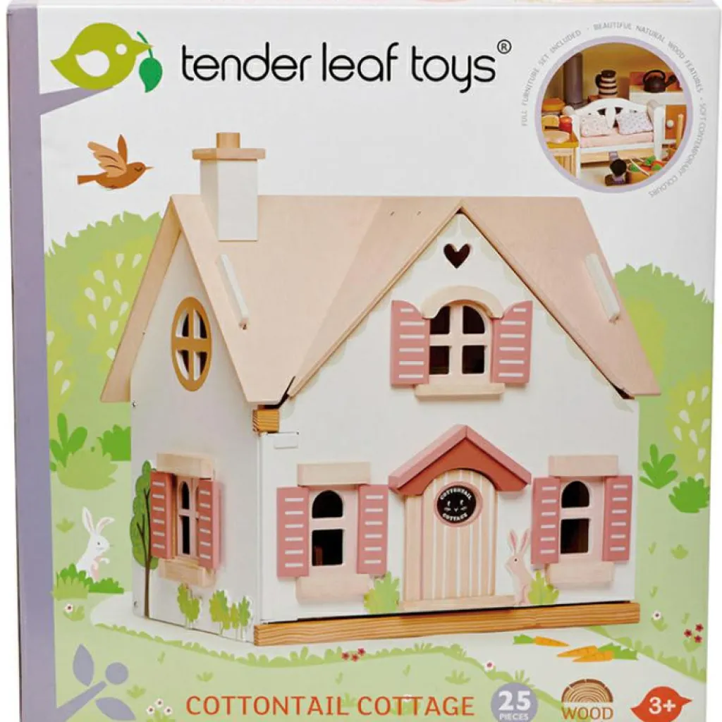 Tender Leaf Chalet de campagne en bois Cottontail
