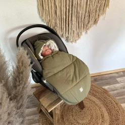 Kaiser Chancelière bébé jersey Hooded olive green