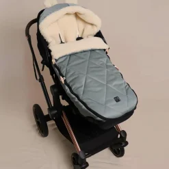 Kaiser Chancelière capuche souris en laine vert (6-36 mois)