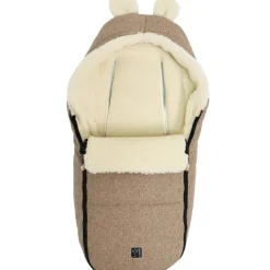 Hot Chancelière capuche souris en laine marron (0-12 mois) Chancelière Cosy