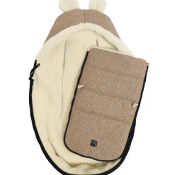 Hot Chancelière capuche souris en laine marron (0-12 mois) Chancelière Cosy