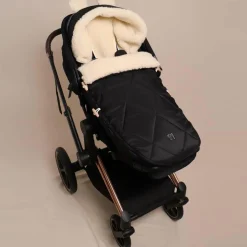 Kaiser Chancelière capuche souris en laine noir (6-36 mois)