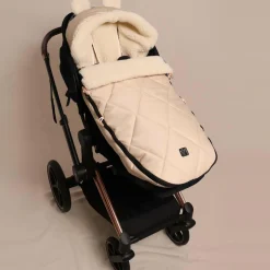 Kaiser Chancelière capuche souris en laine beige (6-36 mois)