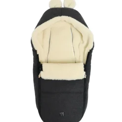 Discount Chancelière capuche souris en laine gris foncé (0-12 mois) Chancelière Cosy