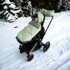 Chancelière d'hiver Hau Kea mineral green Chancelière Poussette