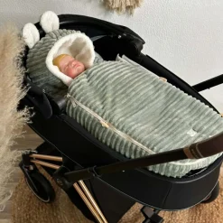 Hot Chancelière d'hiver Plushy mineral green Chancelière Poussette