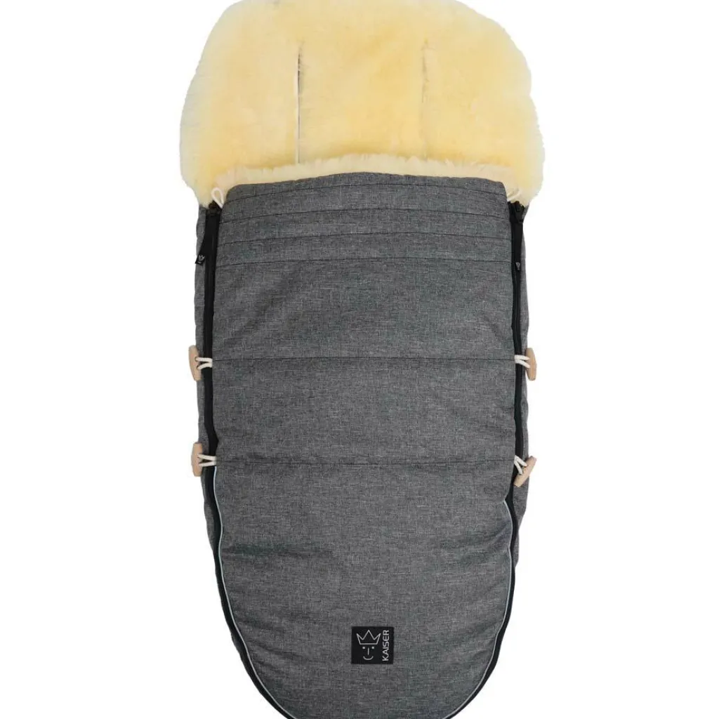 Clearance Chancelière Love The Nature medi gris anthracite (6-36 mois) Chancelière Poussette