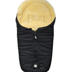 Kaiser Chancelière pour siège-auto bébé en peau d'agneau NAADJA noir