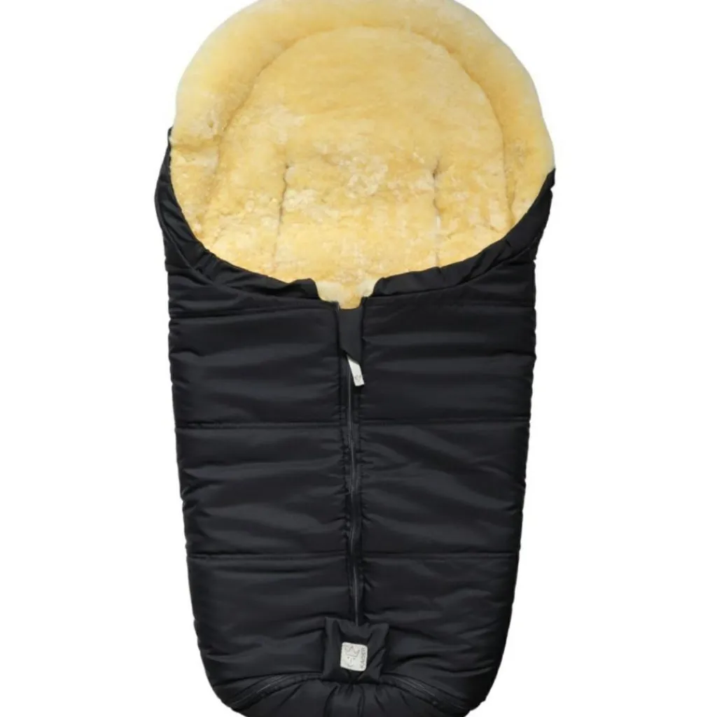 Kaiser Chancelière pour siège-auto bébé en peau d'agneau NAADJA noir