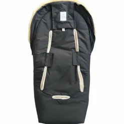 Hot Chancelière pour siège-auto bébé en peau d'agneau EMMY anthracite Chancelière Cosy