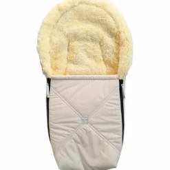 Kaiser Chancelière pour siège-auto bébé en peau d'agneau EMMY crème