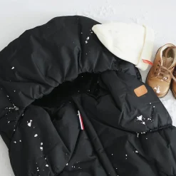 Discount Chancelière poussette noir polaire blanche (6-24 mois) Chancelière Poussette