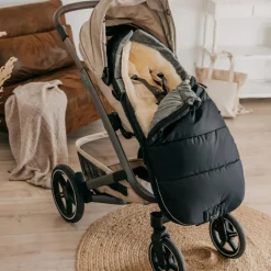 Outlet Chancelière thermique pour poussette SHEEP noir et gris Chancelière Poussette