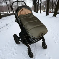 Kaiser Chancelière thermique pour poussette AKIKO kaki et camel