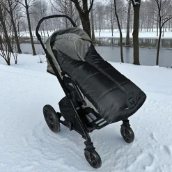 Kaiser Chancelière thermique pour poussette SANDY noir et gris