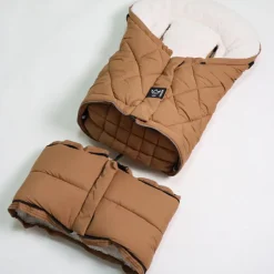 Sale Chancelière évolutive Moony 2 en 1 en polaire Sherpa camel (0-24 mois) Chancelière Cosy