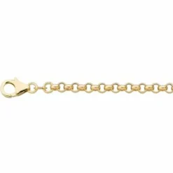 Online Chaîne maille jaseron 45 cm (or jaune 375°) Enfant Chaîne & Collier Bébé / Enfant