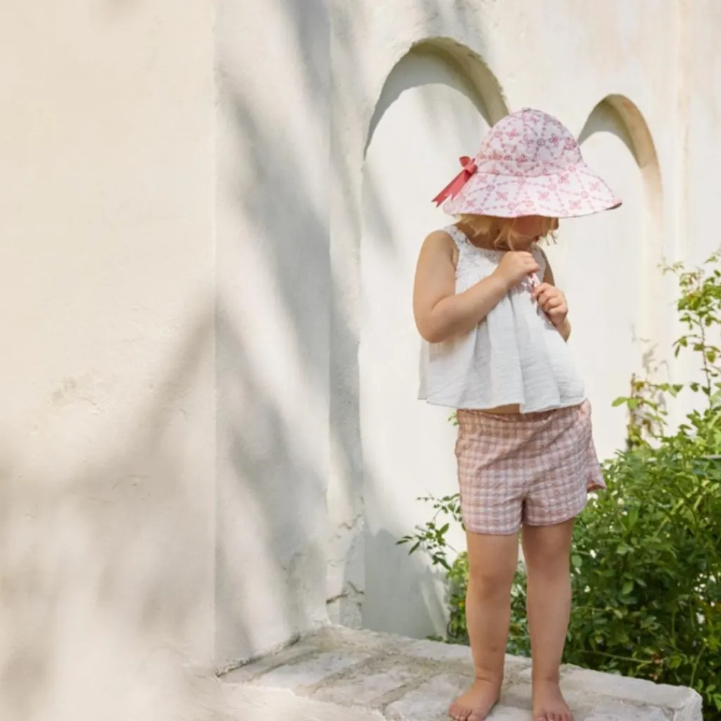 Online Chapeau anti-UV Embroidery Anglaise Pink (6-12 mois) Chapeau / Casquette