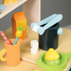 Tender Leaf Chariot bar à jus et cocktails en bois