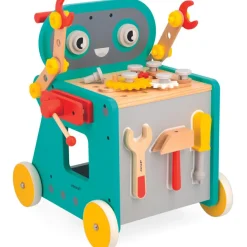 Chariot Brico'kids en bois robot (38 pièces) Etabli Et Outils
