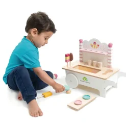 Tender Leaf Chariot crème glacée en bois