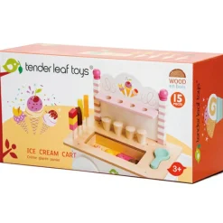 Tender Leaf Chariot crème glacée en bois