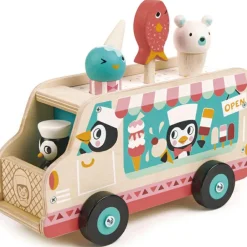 New Chariot de crème glacée pingouins Marchand