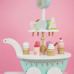 Jabadabado Chariot de crèmes glacées en bois