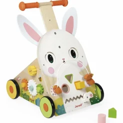 Janod Chariot de marche multi-activités Lapin Ferme