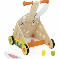 Janod Chariot de marche multi-activités Lapin Ferme