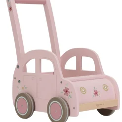 Sale Chariot de marche voiture en bois rose Chariot De Marche