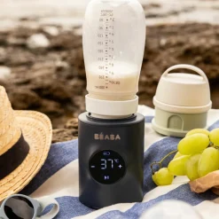 Béaba Chauffe-biberon Nomad Milk Night Blue + 3 adaptateurs