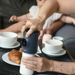 Béaba Chauffe-biberon Nomad Milk Night Blue + 3 adaptateurs