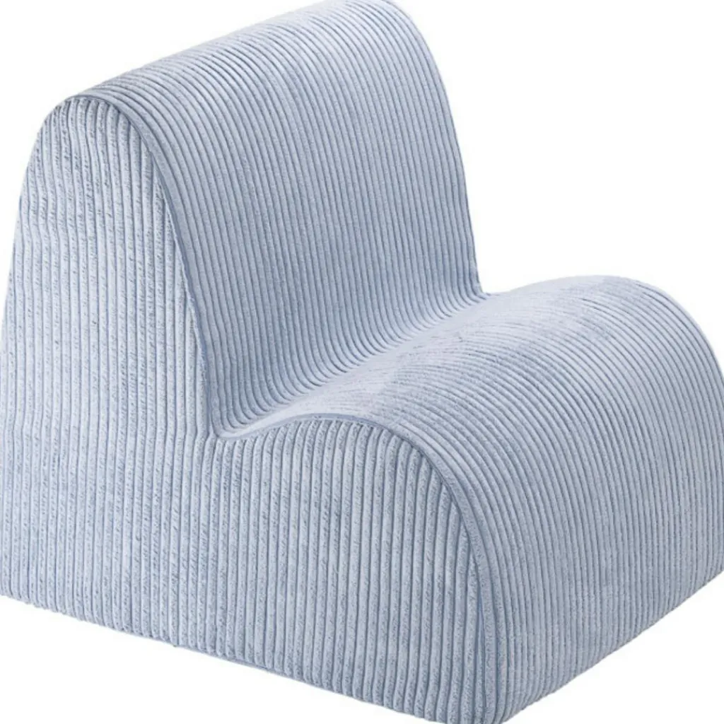 Wigiwama Chauffeuse Cloud Blueberry Blue velours côtelé