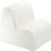 Online Chauffeuse Cloud Cream White molletonnée Fauteuil / Pouf