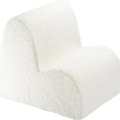 Online Chauffeuse Cloud Cream White molletonnée Fauteuil / Pouf