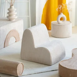 New Chauffeuse Cloud Marshmallow velours côtelé Fauteuil / Pouf