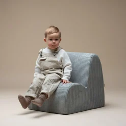 Outlet Chauffeuse Cloud Peppermint Green velours côtelé Fauteuil / Pouf