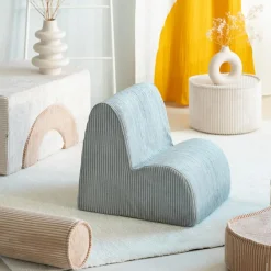 Outlet Chauffeuse Cloud Peppermint Green velours côtelé Fauteuil / Pouf