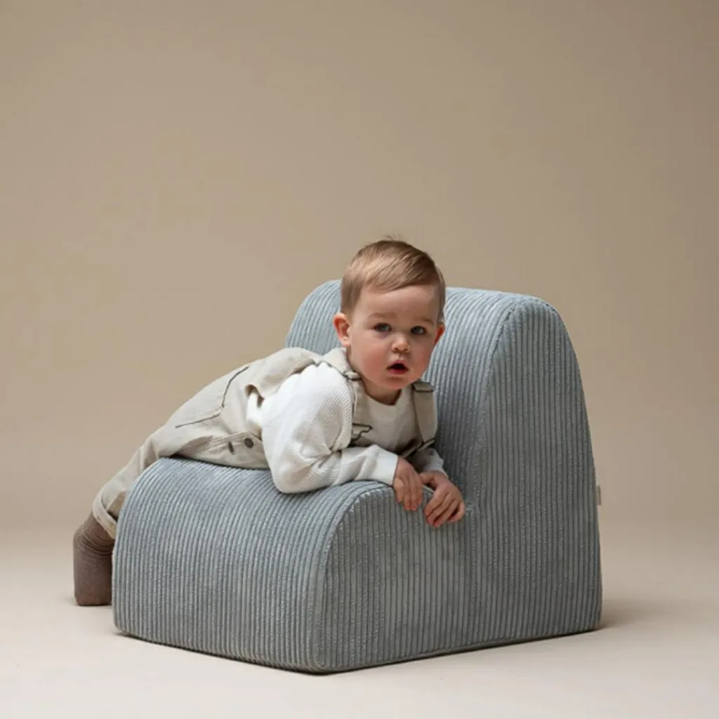 Outlet Chauffeuse Cloud Peppermint Green velours côtelé Fauteuil / Pouf