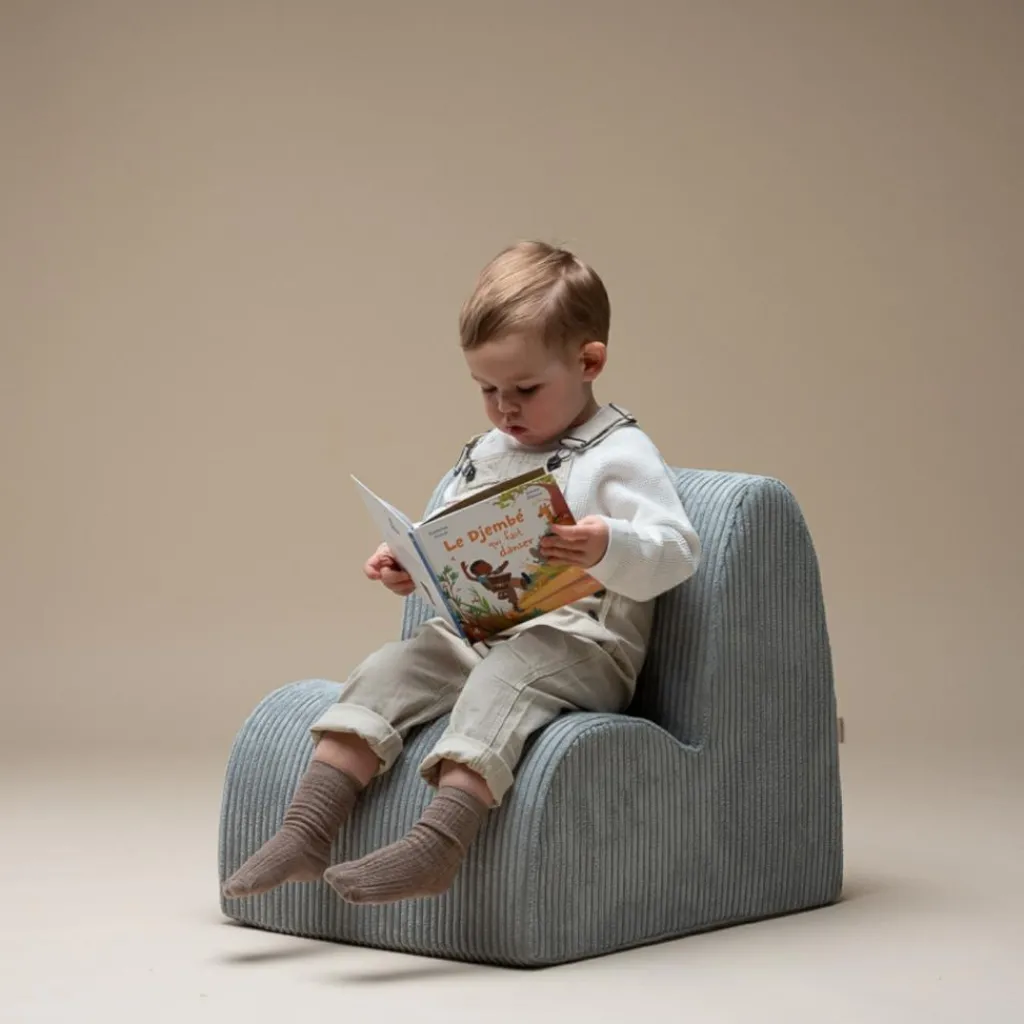 Outlet Chauffeuse Cloud Peppermint Green velours côtelé Fauteuil / Pouf