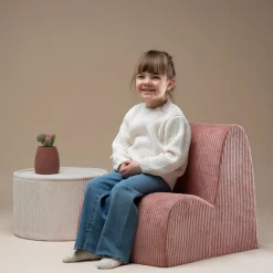 Wigiwama Chauffeuse Cloud Pink Mouse velours côtelé