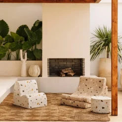 Outlet Chauffeuse Cloud Terrazzo Marble Fauteuil / Pouf