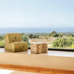 Best Chauffeuse Cloud Terrazzo Moss Fauteuil / Pouf