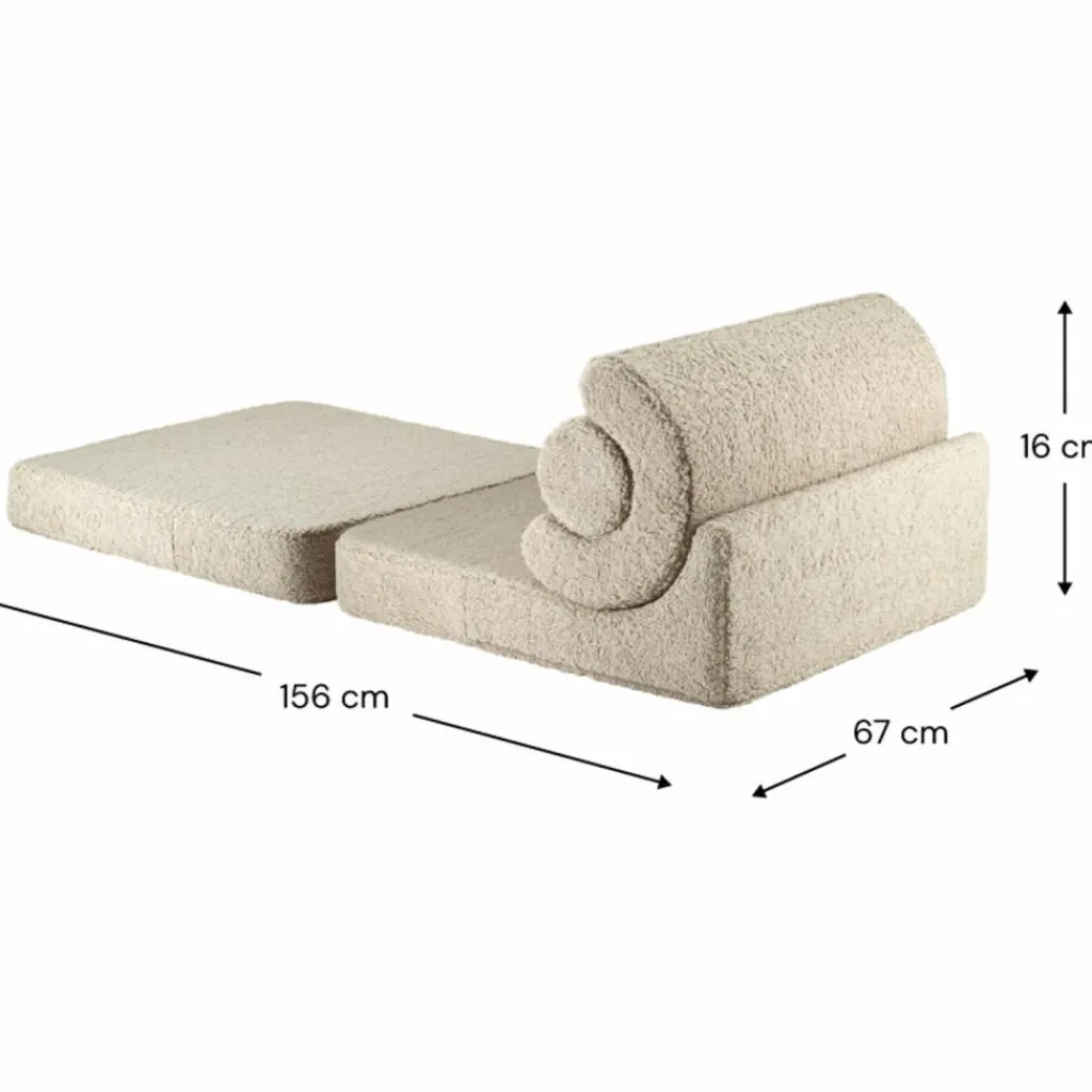 New Chauffeuse Flipster Biscuit molletonné Fauteuil / Pouf