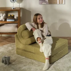 Best Chauffeuse Flipster Matcha molletonné Fauteuil / Pouf